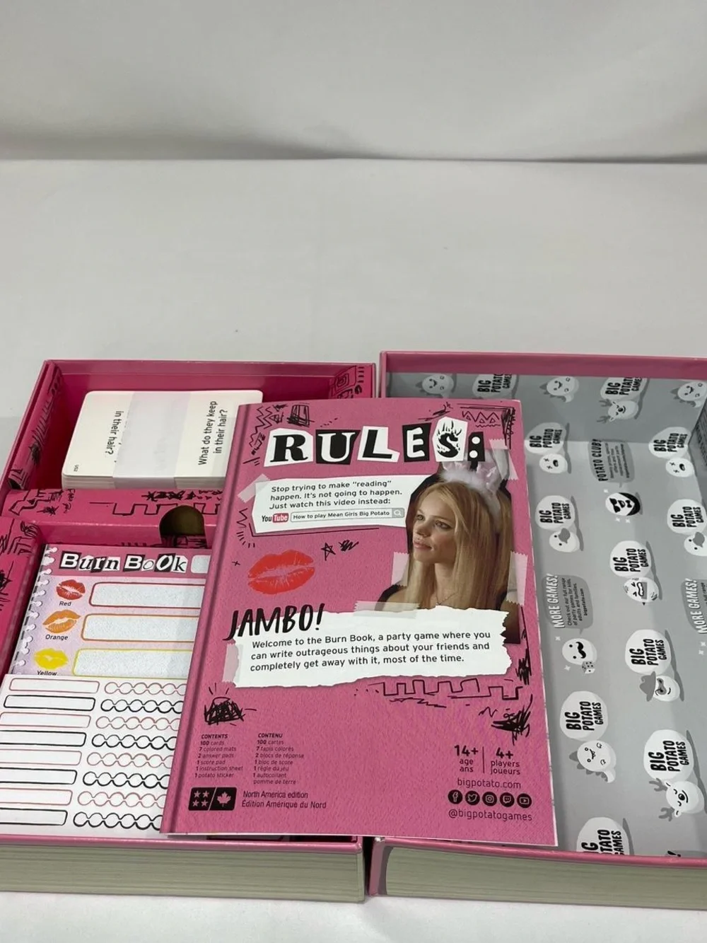 Burn Book Mean Girls The Party Game - Pink